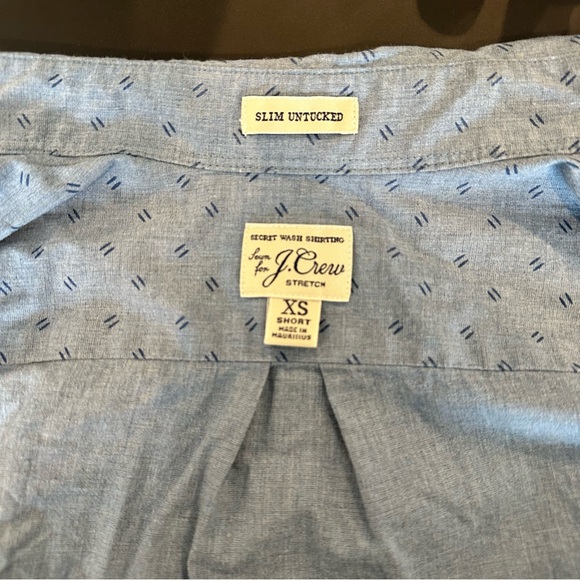 J. Crew Blue Casual Button-Down Shirt - Picture 3 of 3